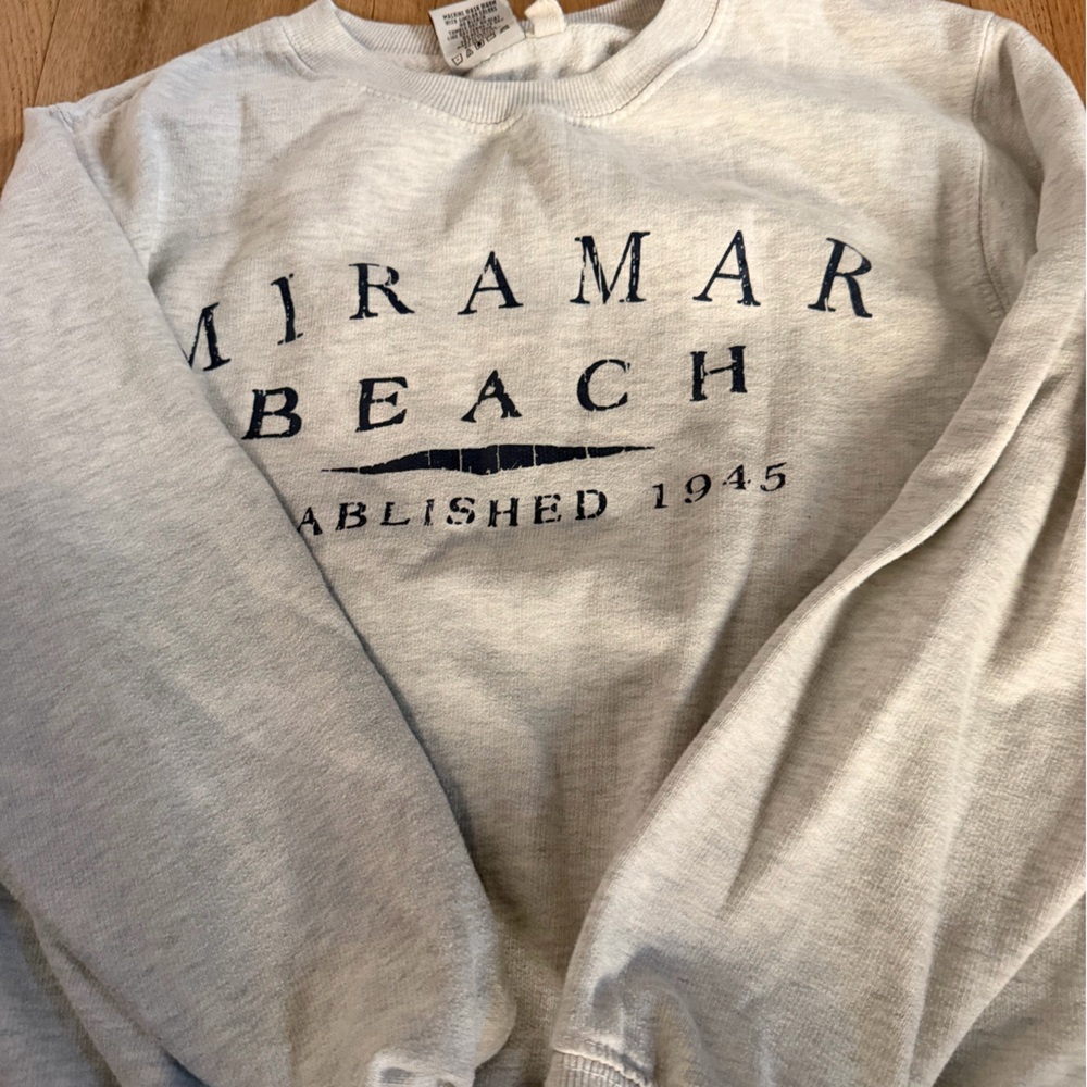Miramar Beach Gray Sweatshirt